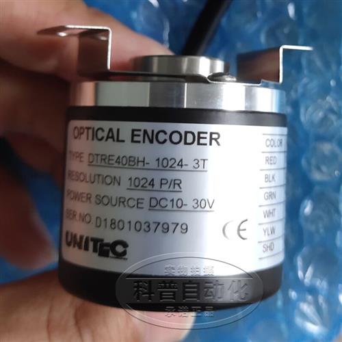 德国UNITEC旋转编码器DTRE40BH-1024-3T增量式传感器 全新正品