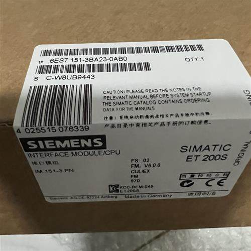 全新正品未开封6ES7 151-3BA23-0AB0 6ES7151-3BA23-0AB0现货销售