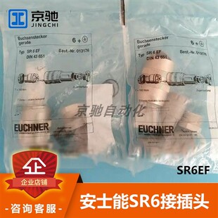 SR6EF安士能euchner感测器配件SR6接插头 013176全新原装现货询价