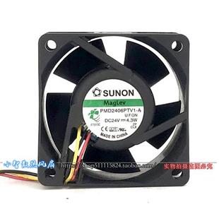 U.F.GN DC24V 4.3W 散热风扇 原装 6025 PMD2406PTV1