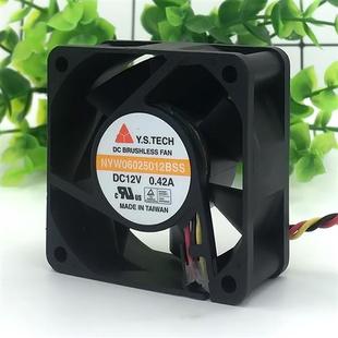 山6cm 散热 风扇6025 0.42A机箱电源大风量 NYW06025012BSS 12V 元
