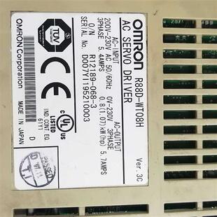 R88D 议价 WT08H伺服驱动器9成新