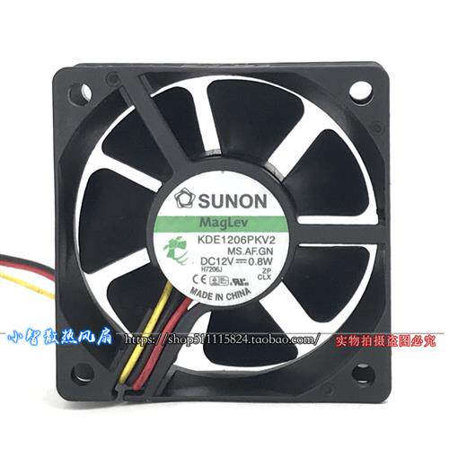 6CM 风扇 静音机箱 12V 0.8W  6020 散热 KDE1206PKV2