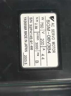 SGM-08V3B4伺服电机成色漂亮保修3个月 议价