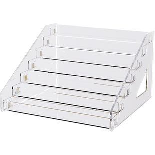 吧唧亚克力收纳盒立牌透明阶梯展示架周边防尘柜二次元谷子痛柜