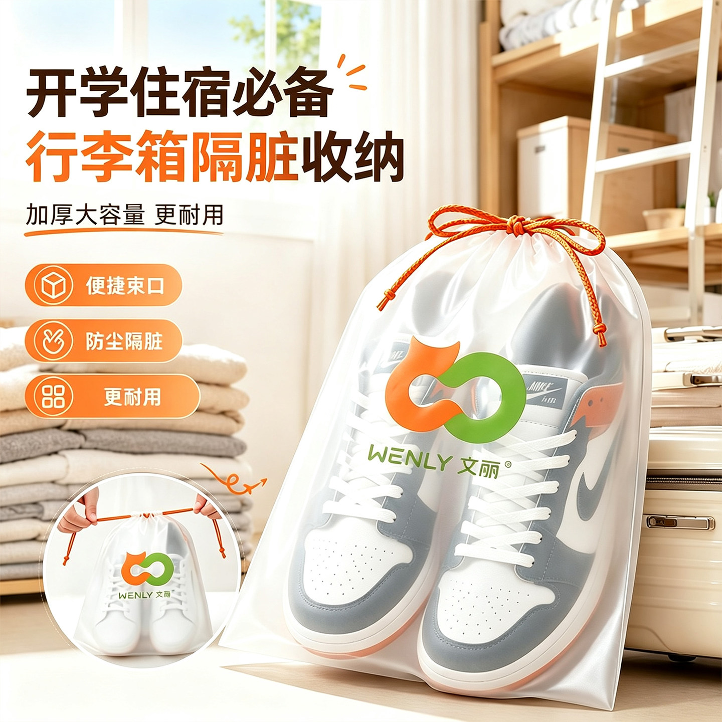 【开学必备】鞋子收纳袋图片
