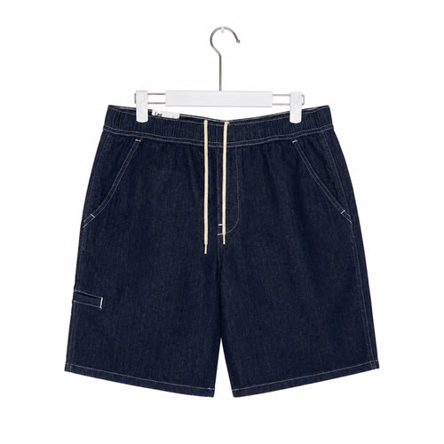 Lee商场同款夏新款男松紧系带牛仔裤短裤LMB261908211034-898L00