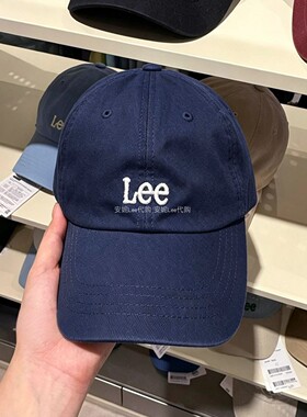 Lee字母刺绣遮阳显脸小棒球帽潮