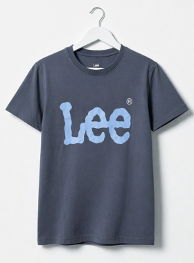 Lee春夏新款经典印花logo圆领短袖T恤LMT0104103RX00F-A07958