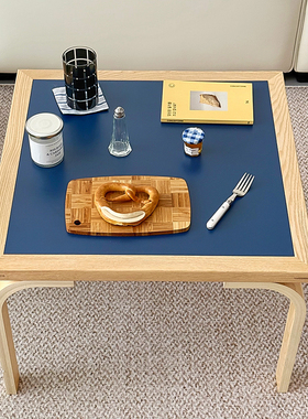 中古风茶几方桌北欧设计师经典实木白色简约网红芬兰artek小桌子