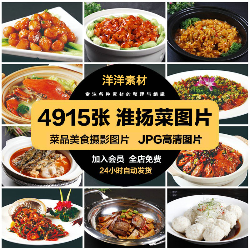 高清美食菜品菜谱JPG图片苏菜淮扬菜美工设计喷绘打印素材
