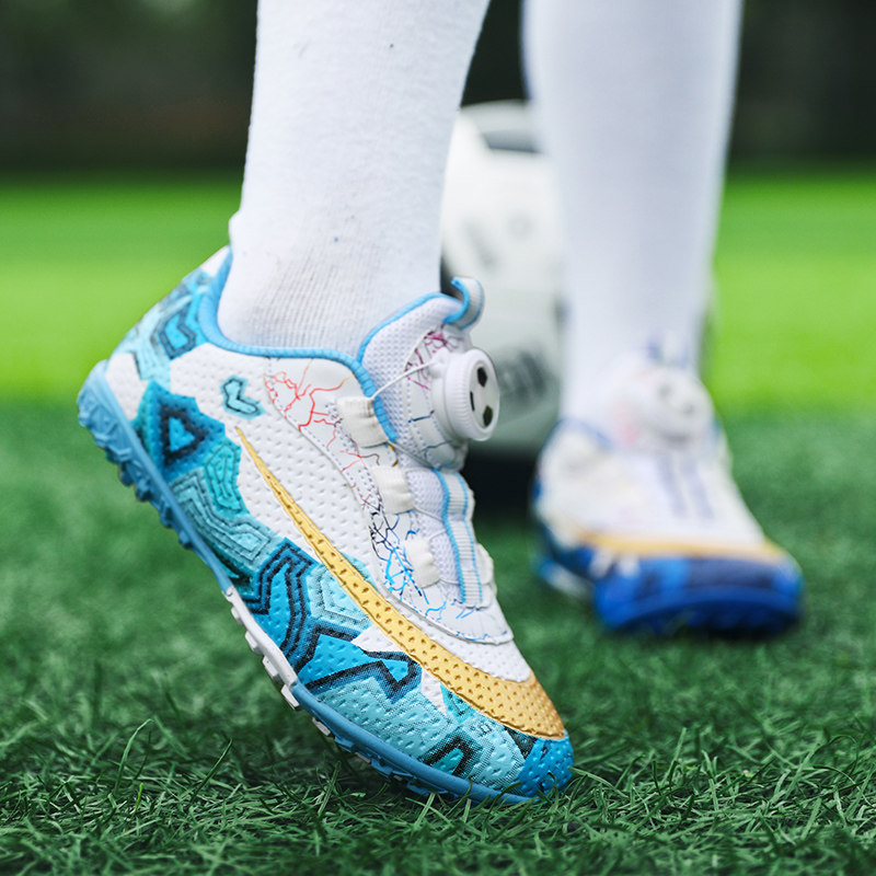 正品新款儿童足球鞋男童小学生专用碎钉女童比赛训练球鞋男孩防滑