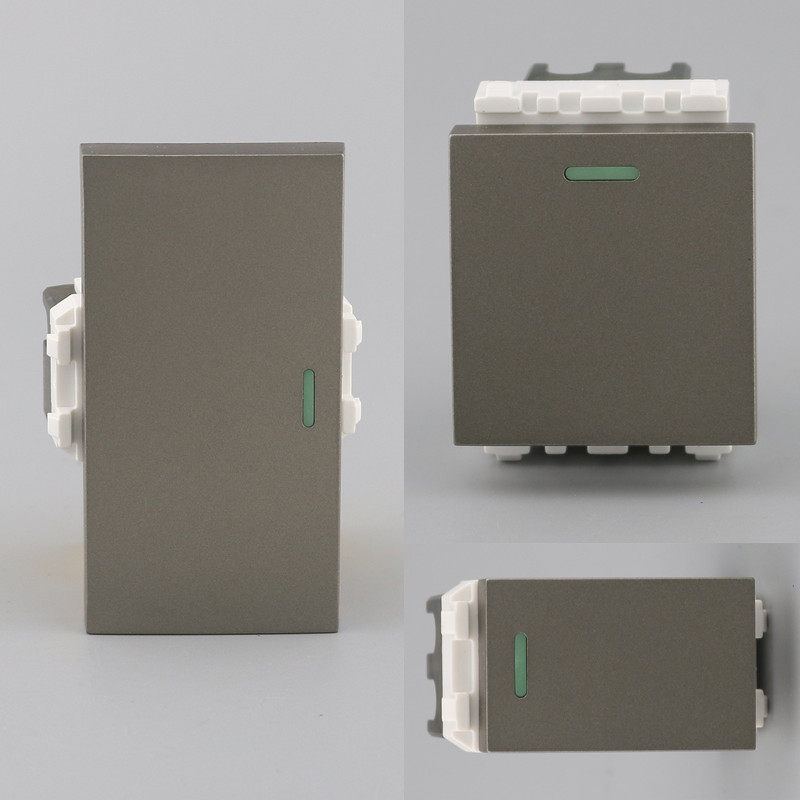 128型开关面板模块深灰色大中小板功能配件芯86型118型120型面框