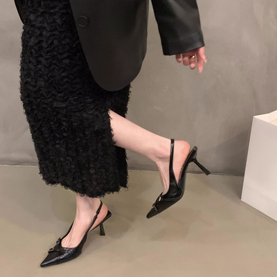 绝美尖头高跟鞋细跟气质法式单鞋