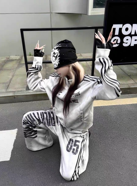 潮牌25 AW*原创小众水洗喷脏做旧骷髅05休闲街头立领外套夹克男女