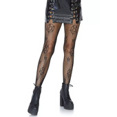 高弹欧美提花渔网袜性感丝袜五角星芒网袜 6115