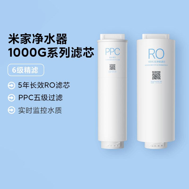 小米米家净水器1000G/1000G Pro滤芯官方原装滤芯RO反渗透滤芯