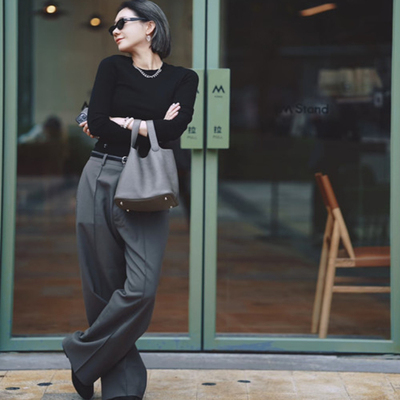 HanesxKarlal羊毛打底长袖上衣