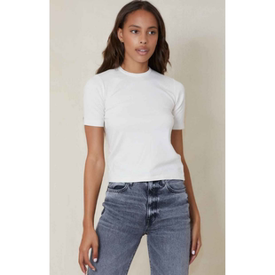 小喜家 现货 25春夏 REDONE 弹力棉修身复古白短袖T恤 美国制造