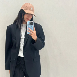 NINE 小喜家 四季 25春夏 ING 可戴卡其色软顶棒球帽 国内现货