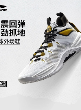 李宁反伍暴风篮球鞋男丨夏季新款减震耐磨回弹篮球外场鞋ABFV017