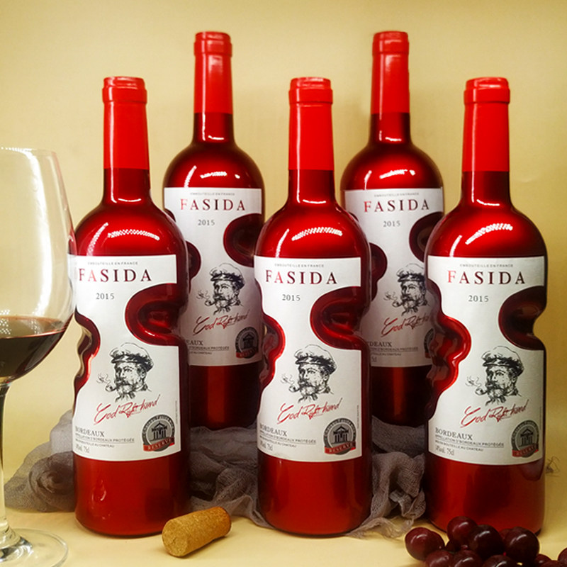 法国高档进口红酒法斯达正品装精选干红葡萄酒天使之手原整箱瓶装