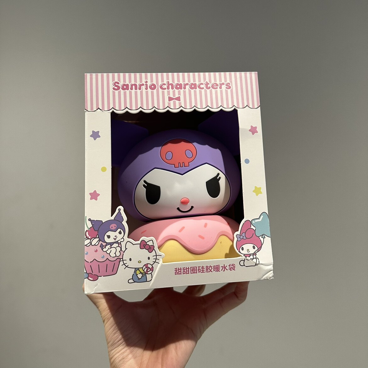 GENUINE AUTHORIZED SANRIO CARTOON SILICONE WATER FILLING HOT WATER BOTTLEMELODY STUDENT HAND WARMER EXPLOSION-PROOF WARM WATER BAG