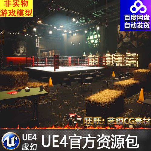 UE5虚幻地下综合拳击格斗场八角笼Underground fighting arena