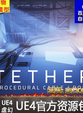 虚幻4 程序化线路缆电线插件 Tether Procedural Cable Rope