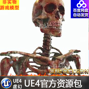 UE4虚幻4 Modular Human Skeleton 模块化人类骨骼骨架游戏模型