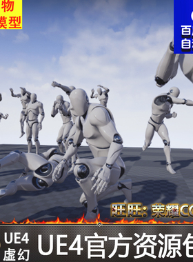 虚幻4 Movement Animset Pro UE4人物基本常用角色职业动画动作