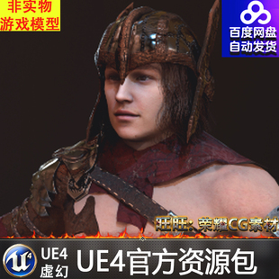 UE4虚幻4 Warrior Men 维京男战士勇士人物角色动画 模型