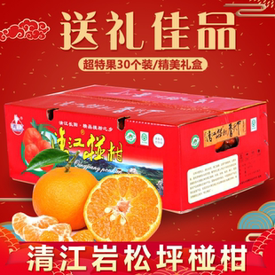 正宗长阳清江岩松坪椪柑超特级果30个装当季新鲜芦柑水果脆嫩多汁