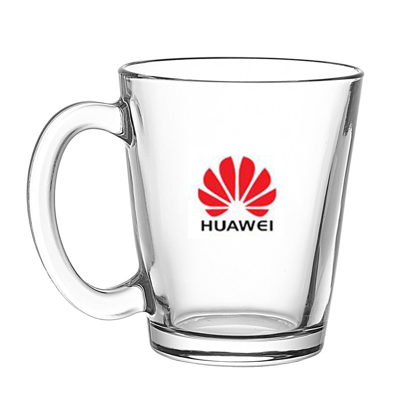 玻璃水杯带把透明果汁牛奶杯泡茶杯定制广告杯印字LOGO促销小礼品