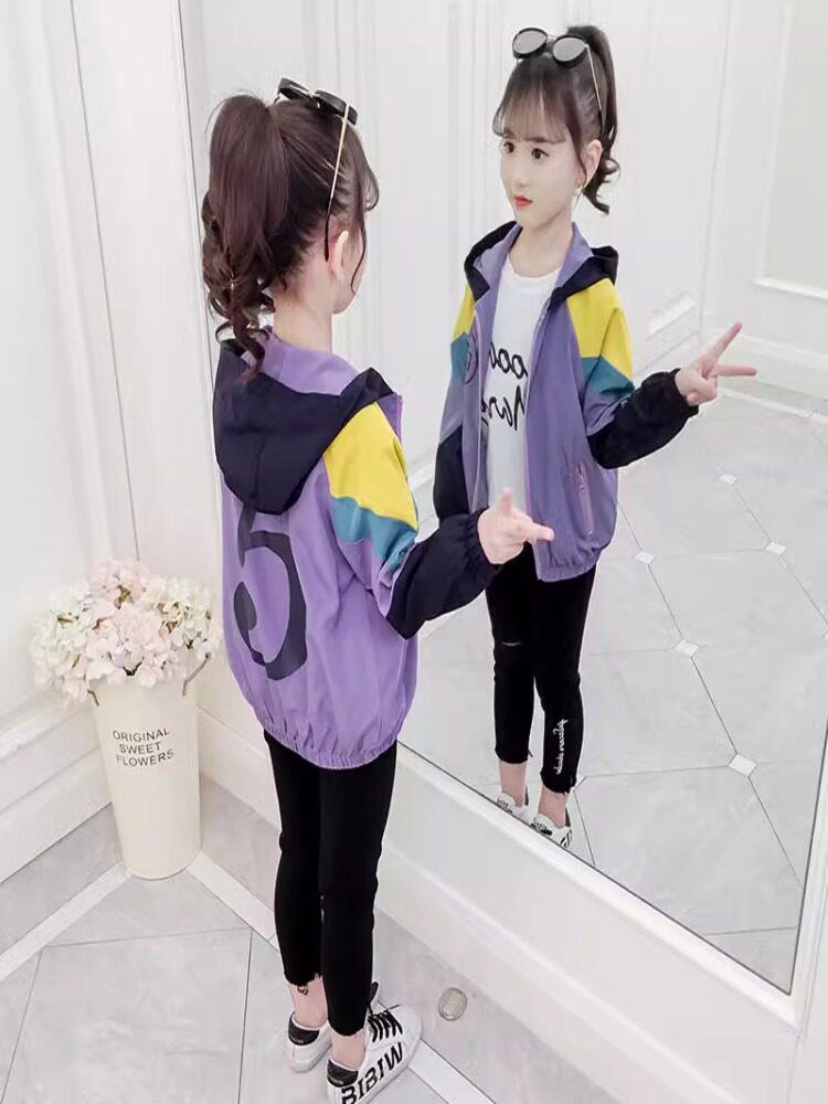 여아 재킷 2024 봄 신한식 아동복 인터넷 연예인 중대형 아동 봄 가을 재킷 유행 패션 아동복