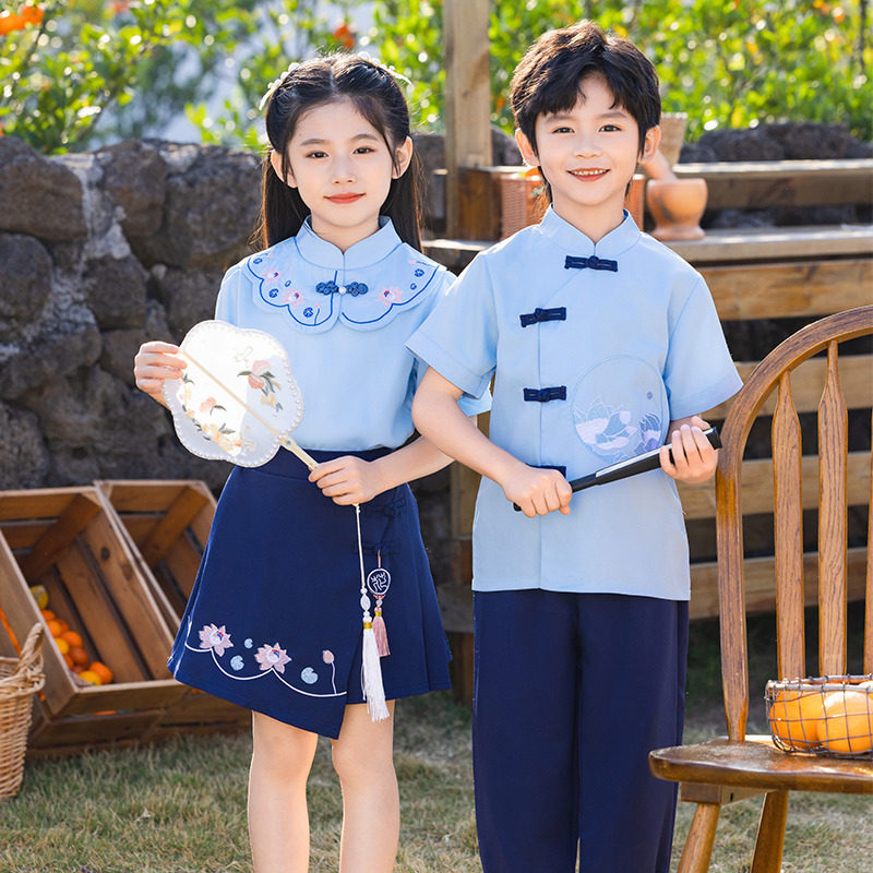 学生校服女小学学生夏学院风