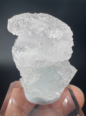 溶蚀摩根石Morganite +海蓝宝 精品矿物晶体 矿物标本 矿石 原石