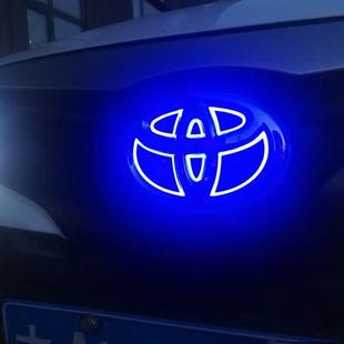 适用丰田发光车标前后尾车标灯改装凯美瑞卡罗拉汉兰达荣放RAV4