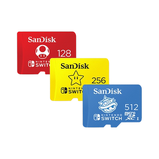 闪迪switch任天堂游戏机tf卡NS卡micro sd存储卡switch2内存卡