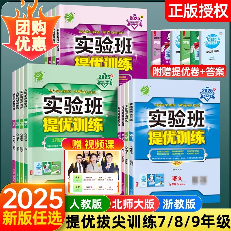 浙江专用2025初中实验班提优训练