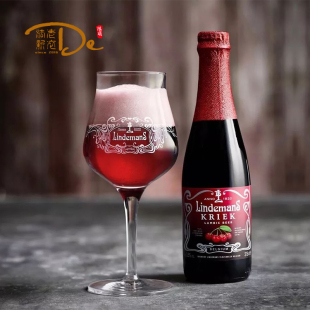 林德曼啤酒杯高档高脚杯红酒杯果啤杯创意个性反口订制酒吧小酒馆