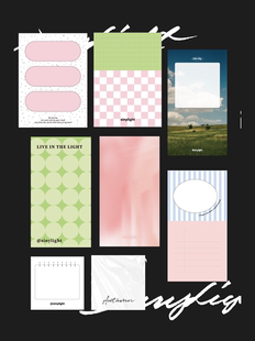 便签本家族丨周计划月计划素材纸便签本便签纸手账简约风单面印刷