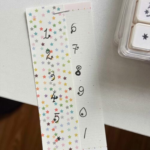 数字六联可拆卸光敏印章