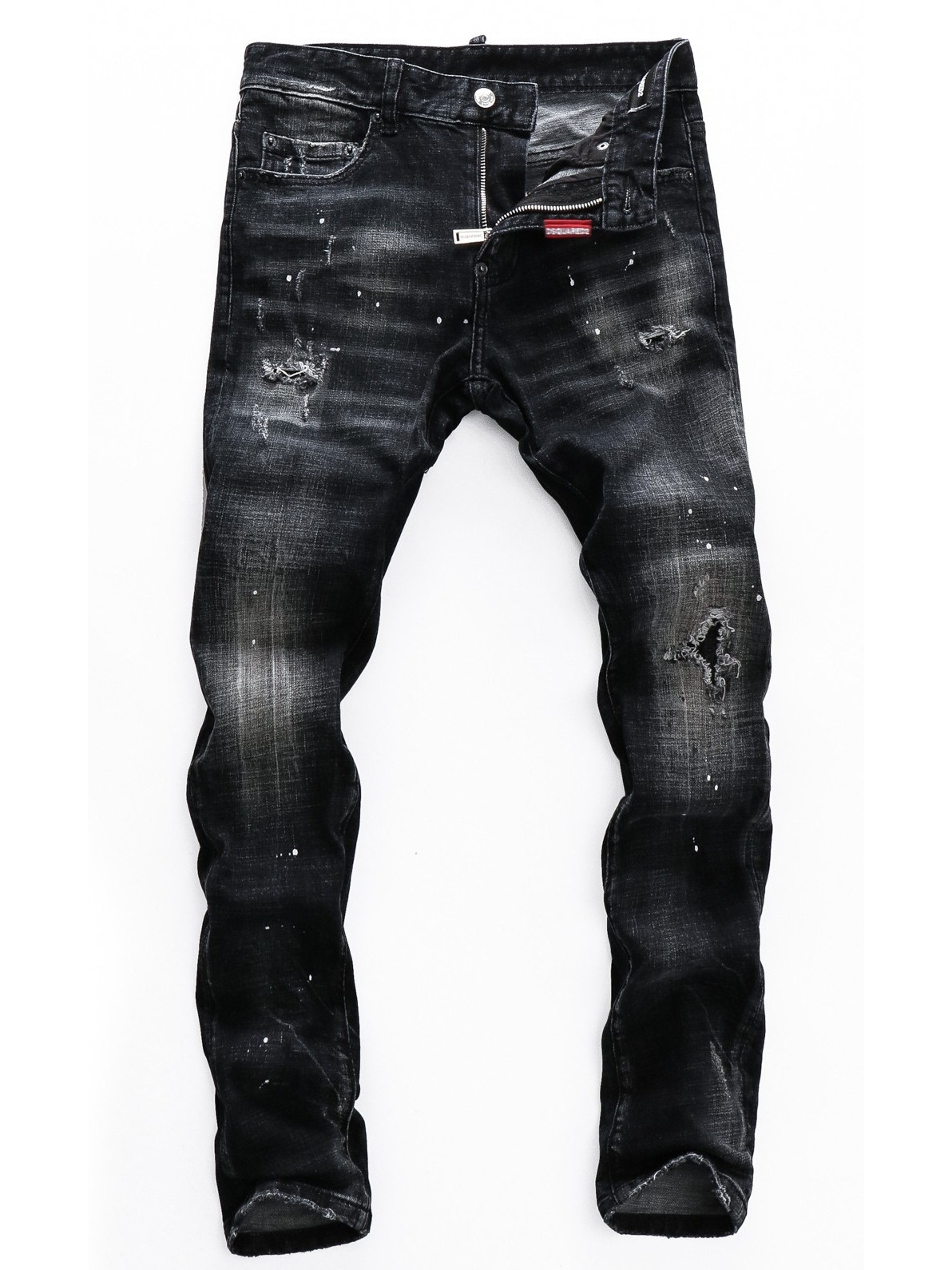 thumbnail for 2025Ds Spring/Summer New Style Ripped Skinny Men's Jeans Trendy Nightclub Hong Kong Style Slim Fit Guangzhou Shipping D2 Men