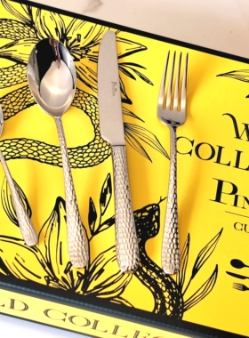 意大利进口PINTI316不锈钢高级感西餐餐具刀叉勺24件套装乔迁礼品