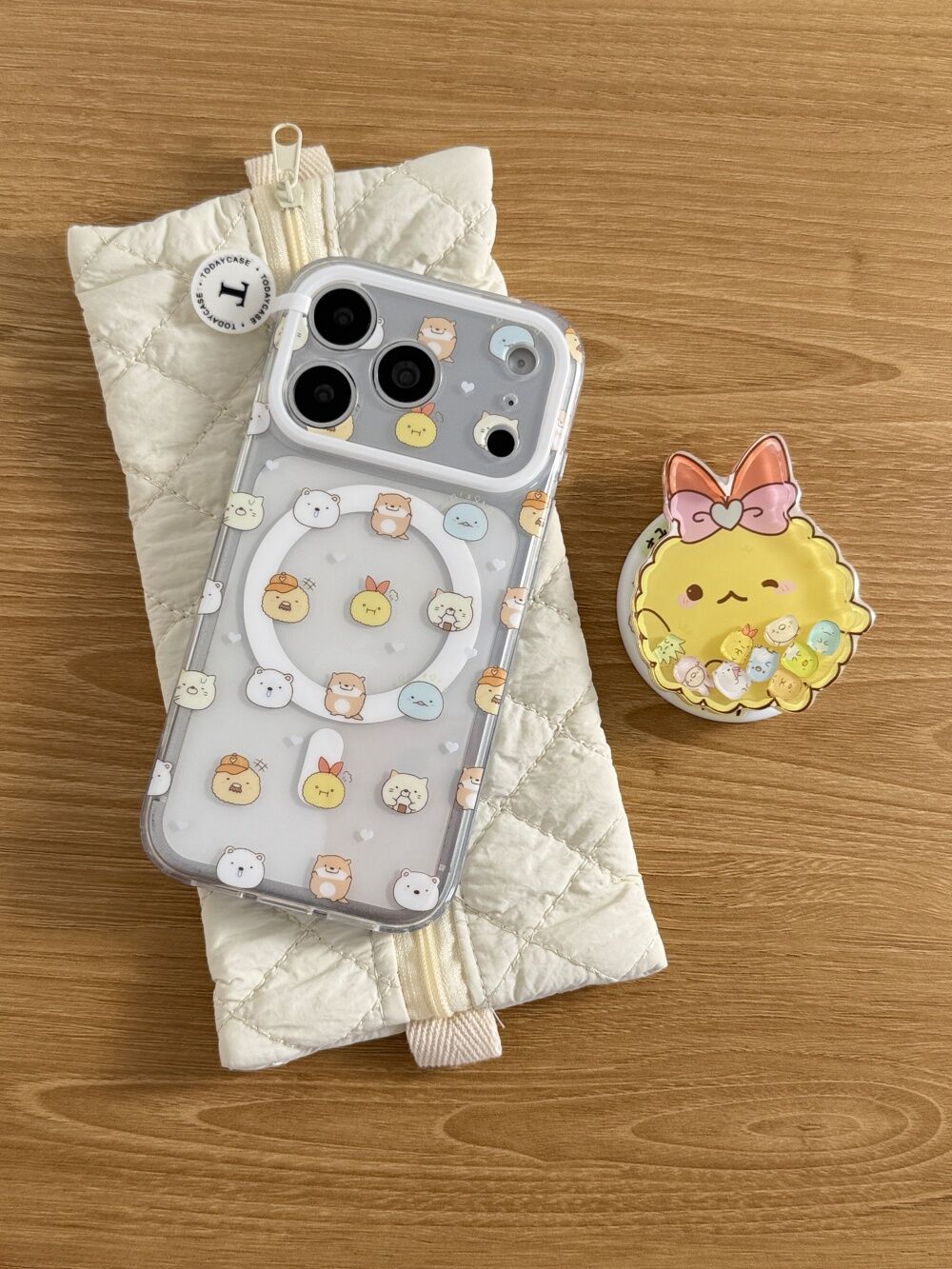 西多士可爱角落生物适用苹果18promax双层iPhone17透明16磁吸15手机硬壳
