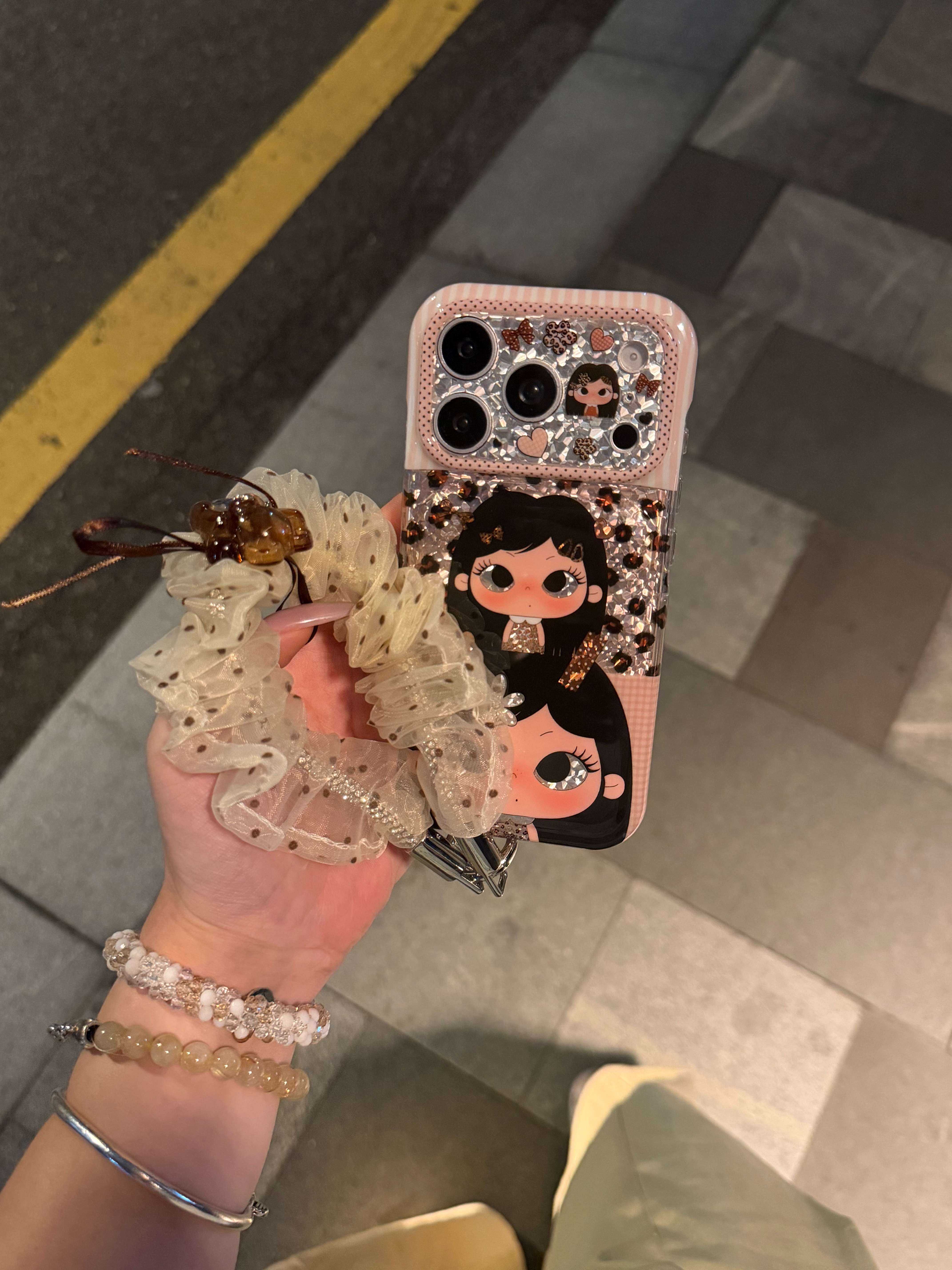 西多士简约豹纹发夹小满适用于iPhone17promax手机壳苹果 16/15Pro硬壳