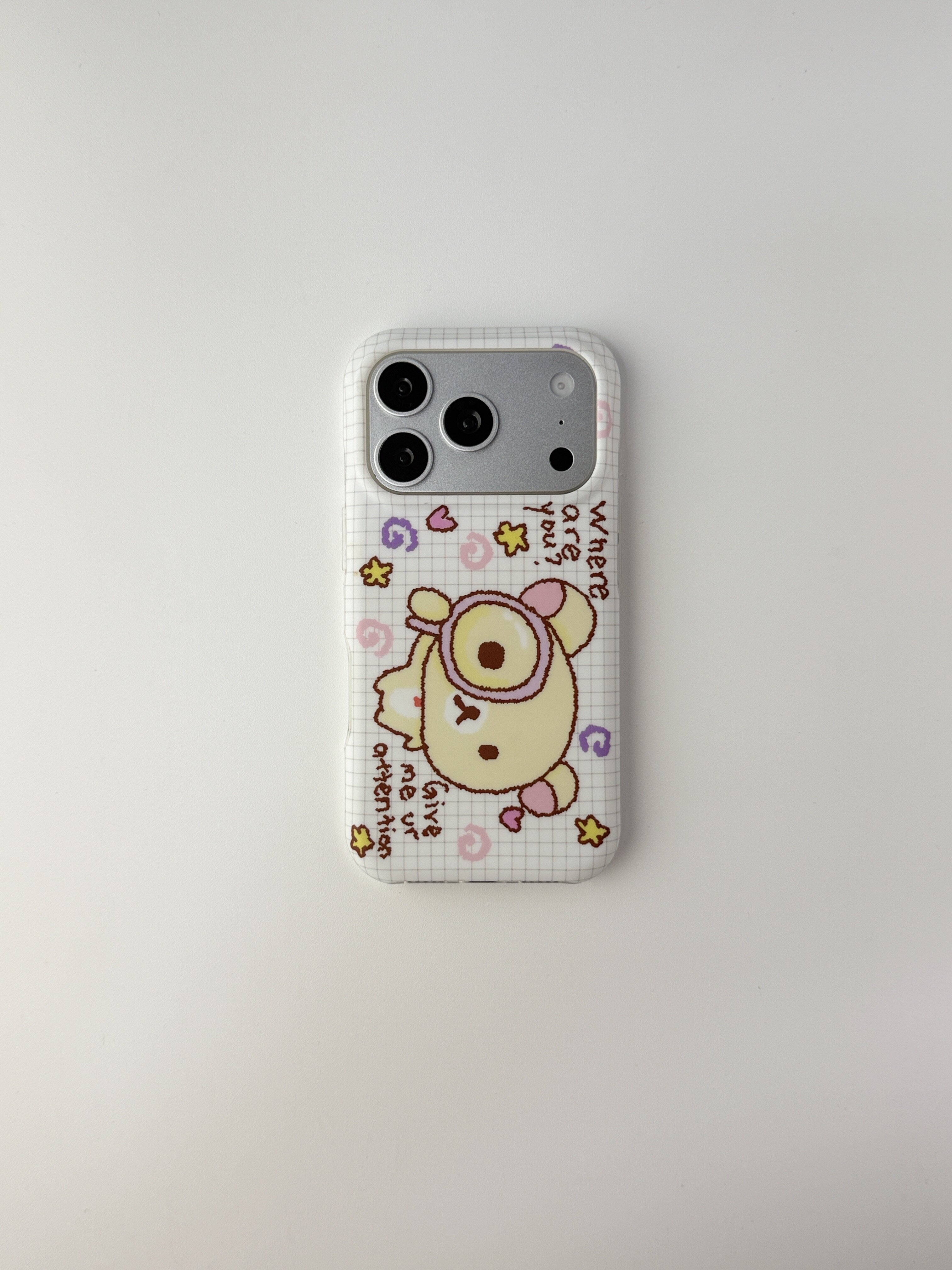 西多士韩系ins可爱卡通放大镜轻松熊适用iPhone17promax手机壳苹果16promax女款15pro新款16手机套ins高级