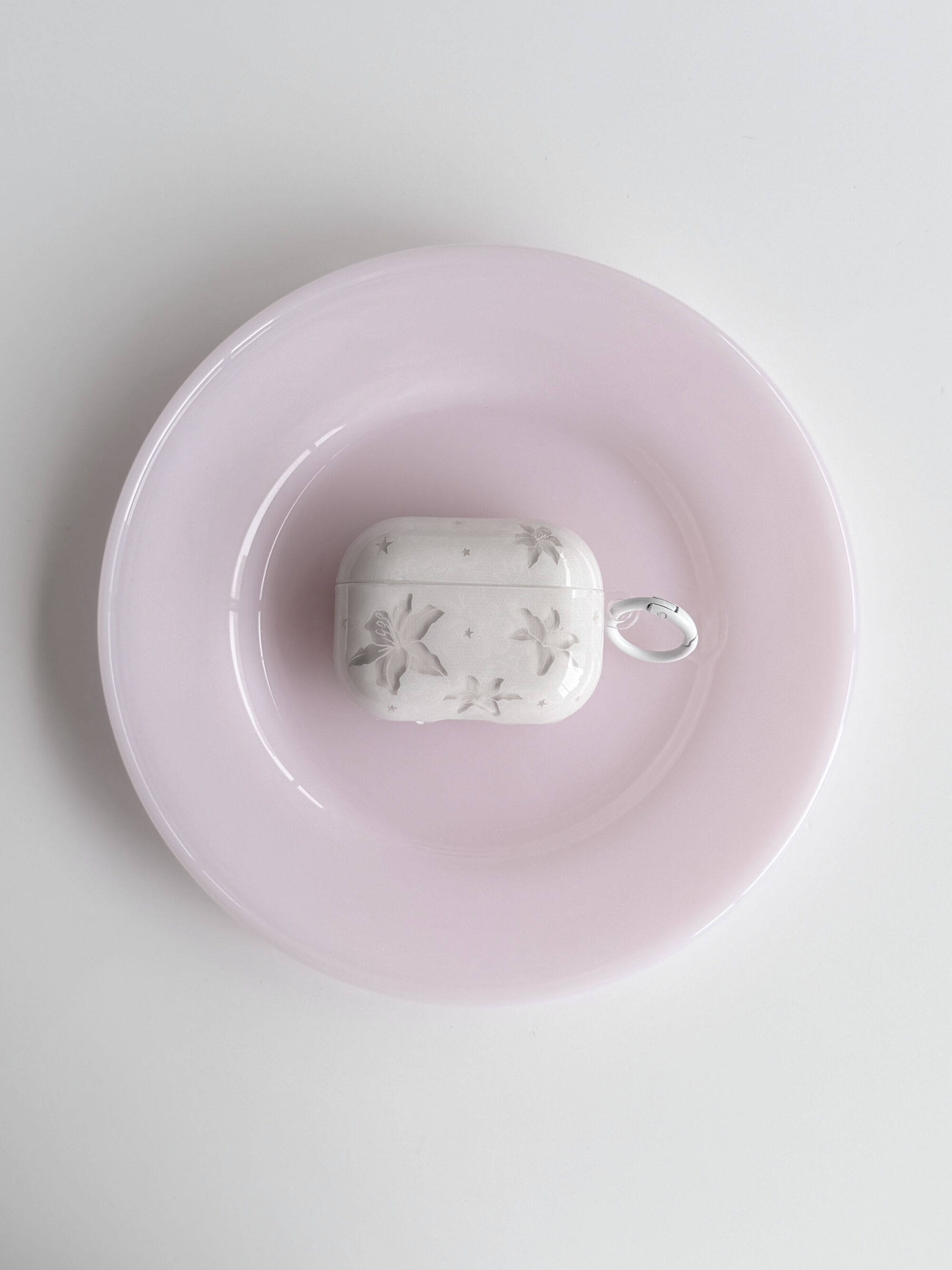西多士适用时髦小众高级感半透百合花耳机套AirPods1/2/3/4/Pro二
