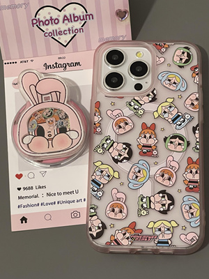 西多士磁吸泡泡玛特飞天小女警适用iphone15promax苹果14手机壳13少女17/16promax